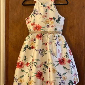Girls' Floral Evening/Party Dress- Size 16-18